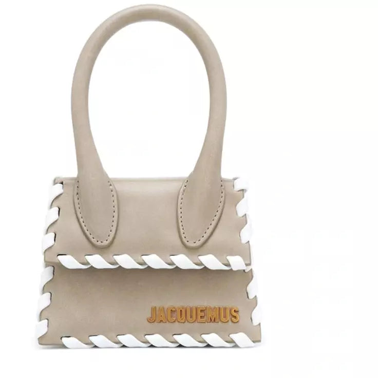Jacquemus Le Chiquito mini leather Beige Stripe Bag