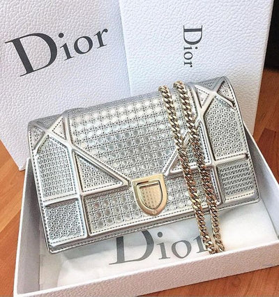 Bag of the Week: Dior Silver Diorama Shoulder Bag