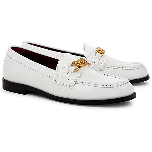 Valentino Garavani Embellished Leather Loafers