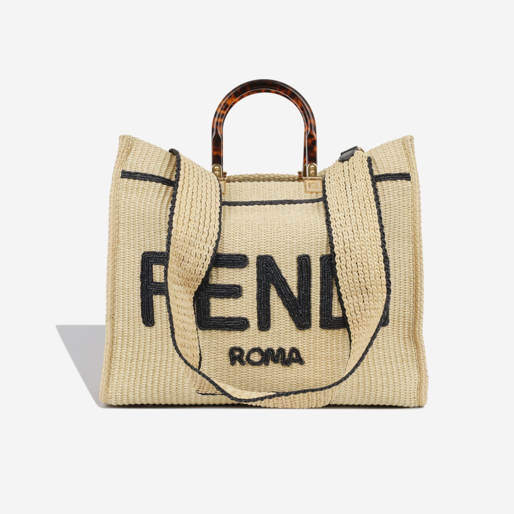 Fendi 2024 raffia tote