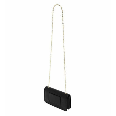 Mulberry Small Black Classic Grain Bayswater Clutch