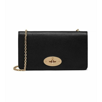 Mulberry Small Black Classic Grain Bayswater Clutch