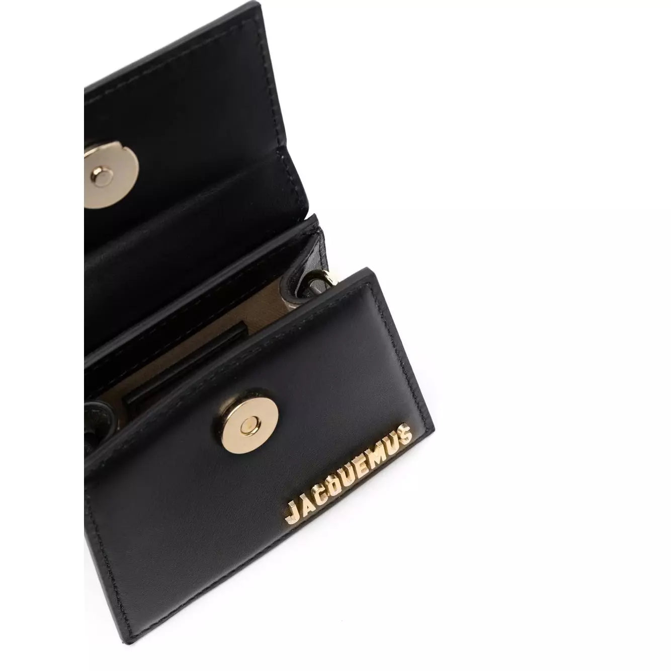 Jacquemus Black Leather Mini Le Chiquito Top Handle Bag