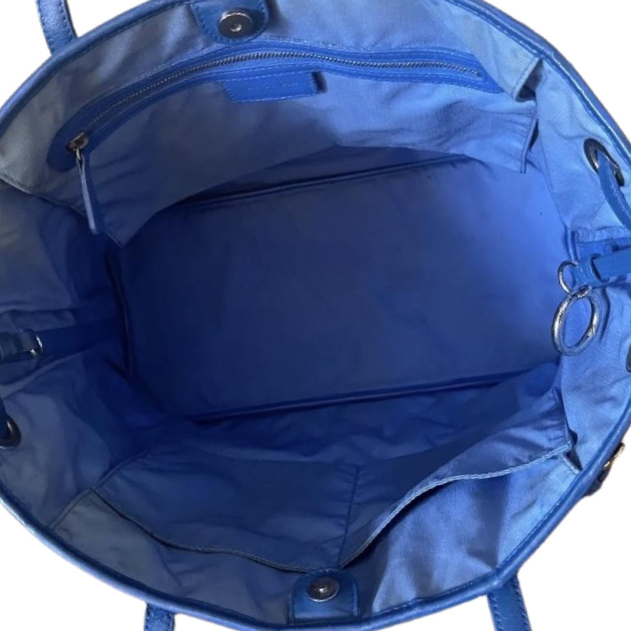Dior Blue Cannage Panarea Lambskin Leather Tote Bag