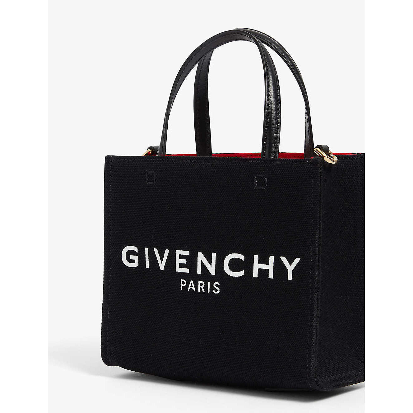 Givenchy Black Mini Tote shopping bag in canvas