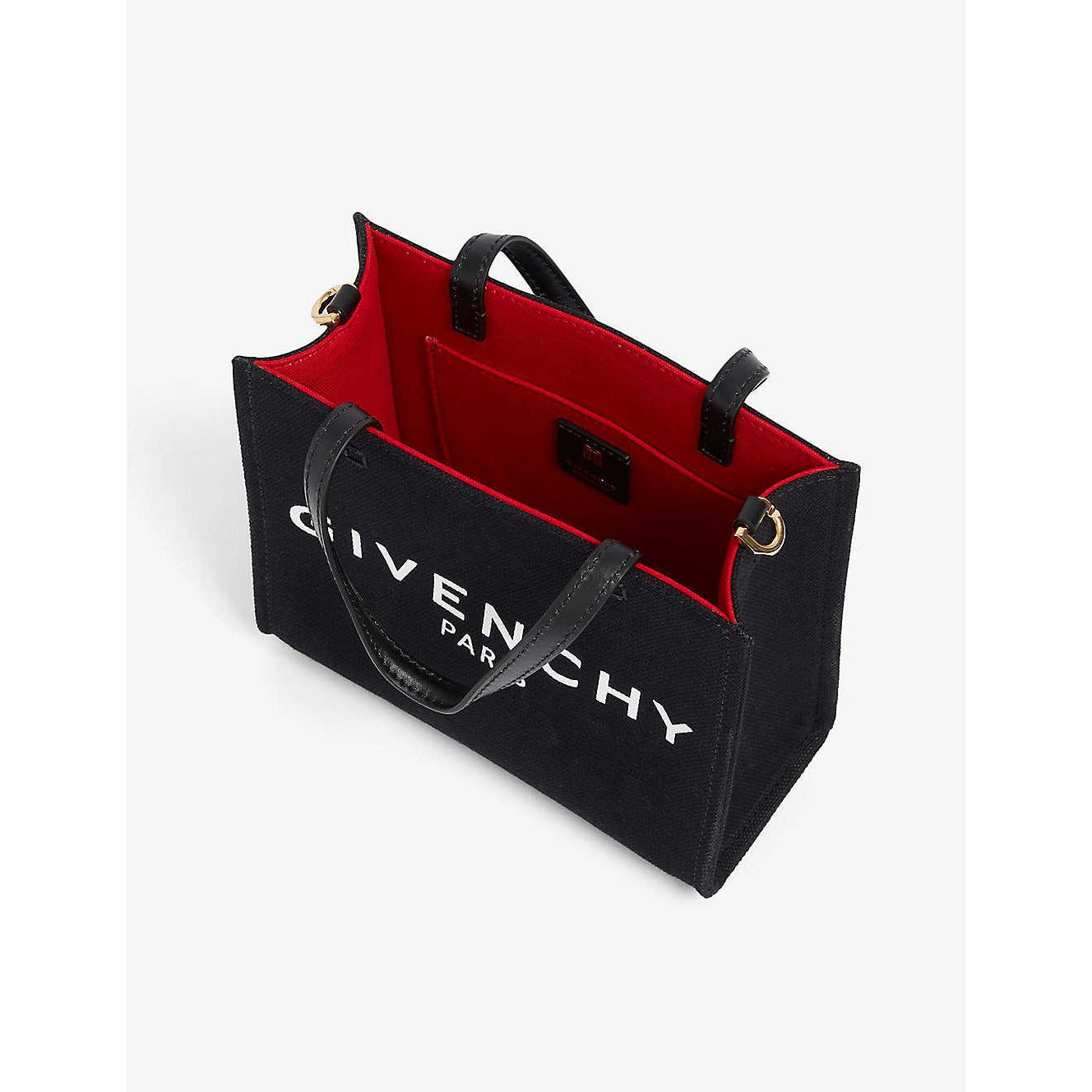 Givenchy Black Mini Tote shopping bag in canvas