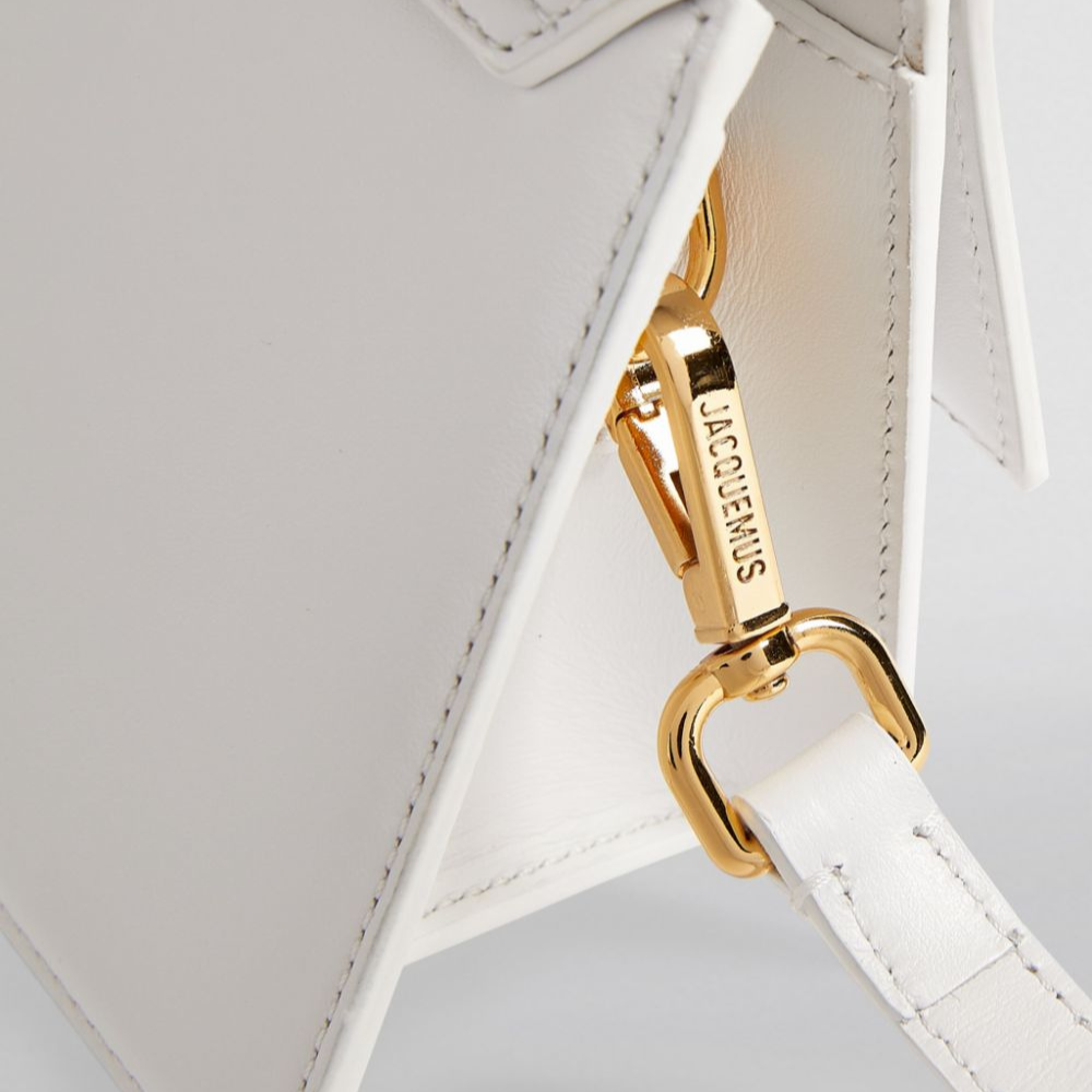 Jacquemus Le Chiquito Medium White leather top-handle bag