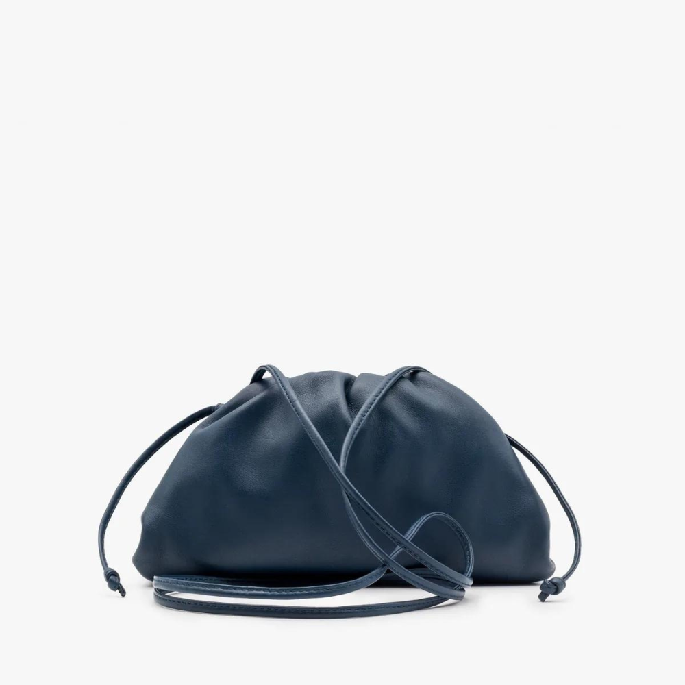 Bottega Veneta Mini Pouch Navy Bag in Deep Blue