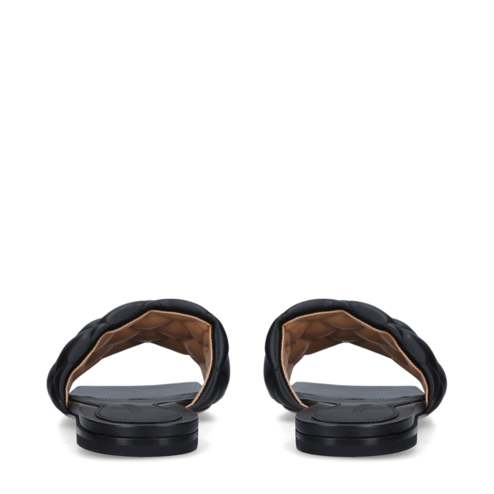 Bottega Veneta Leather Woven Square Sandals - Size 4.5