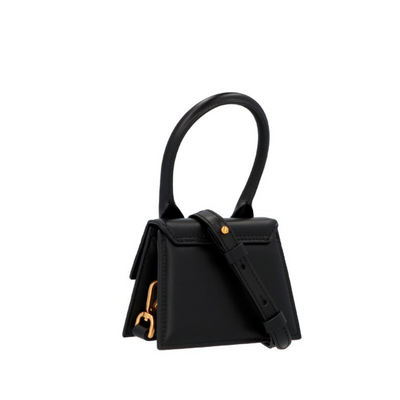 Jacquemus Black Leather Mini Le Chiquito Top Handle Bag