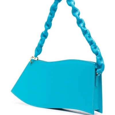 Jacquemus Blue La Vague Leather Shoulder Bag