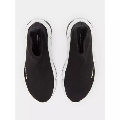 Balenciaga Black Knit Fabric Speed 2.0 Sneakers Size 3