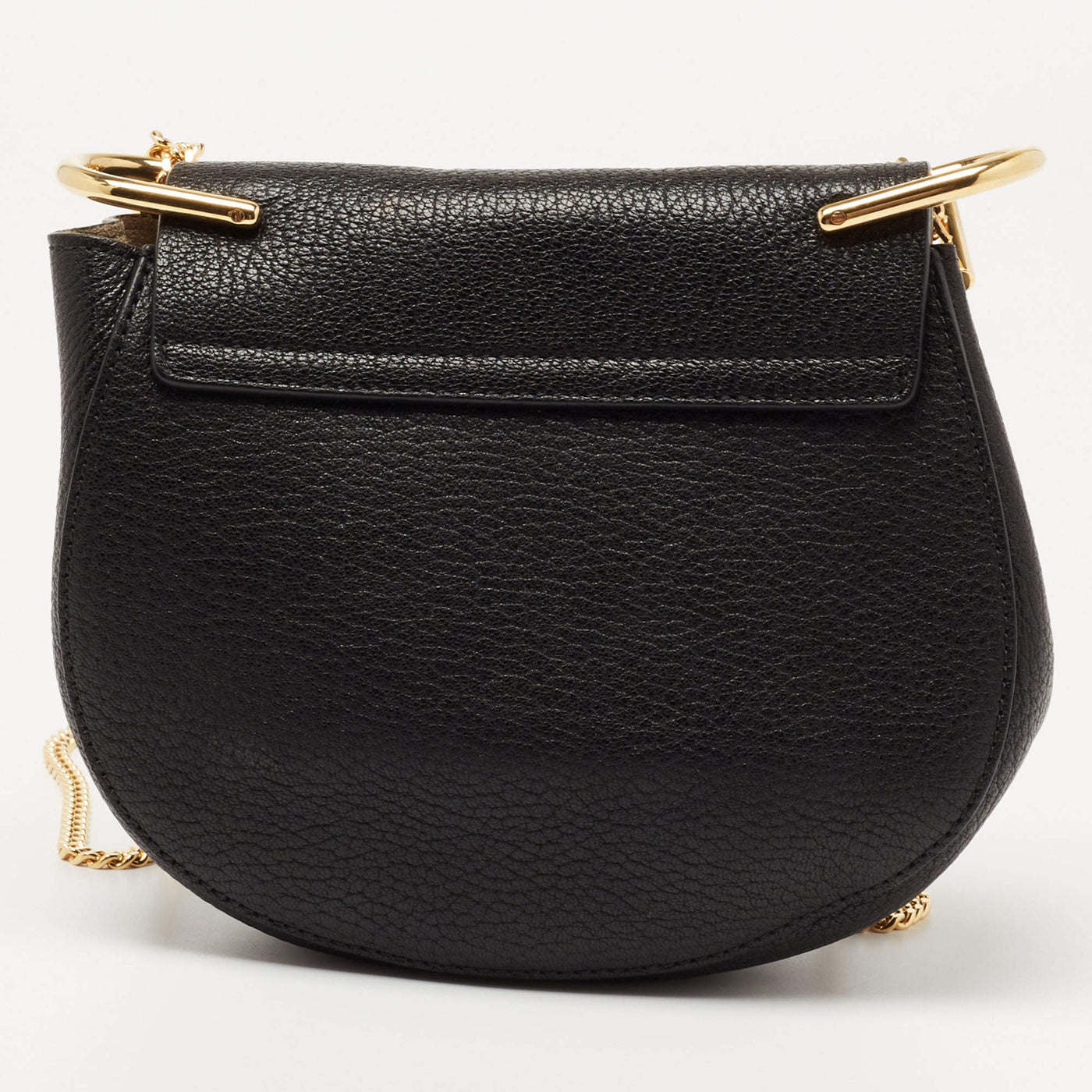 Chloe Black Leather Small Drew Shoulder Bag
