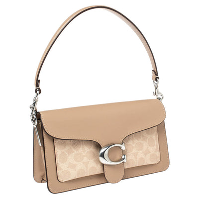 Coach Taupe Tabby Shoulder Bag 26 In Signature Canvas
