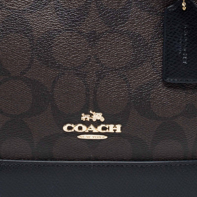 Coach Brown Signature Coated Canvas and Leather Mini Sierra Satchel Bag