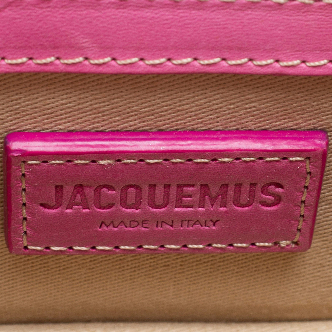 Jacquemus Pink Leather Le Chiquito Top Handle Bag