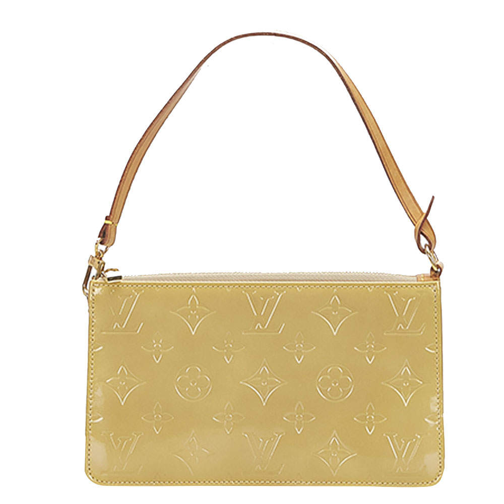 Louis Vuitton Beige Monogram Vernis Pochette Accessoires Bag