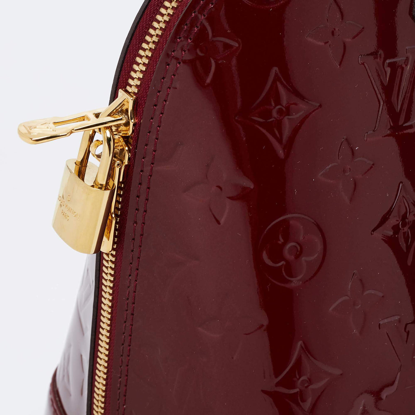 Louis Vuitton Pomme D’amour Monogram Vernis Alma PM Bag