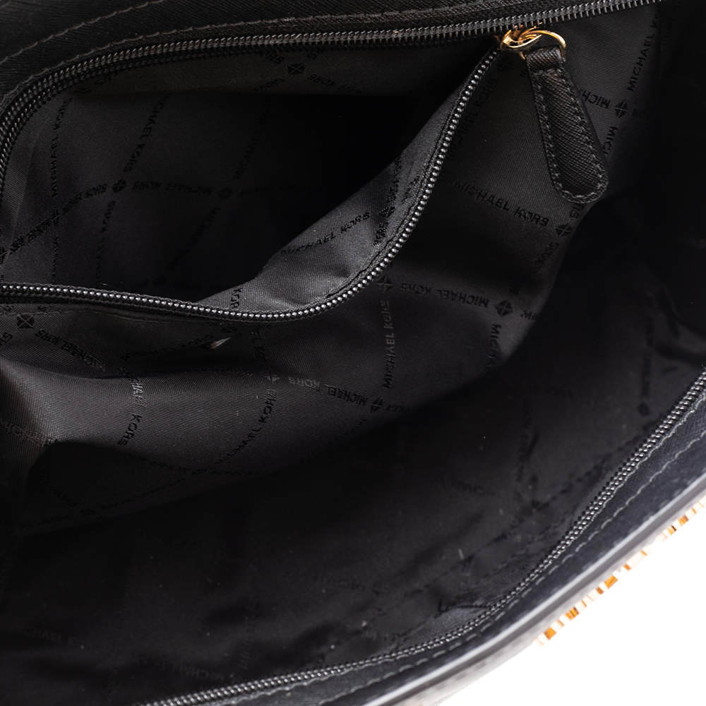 Michael Kors Black Leather Selma Satchel bag