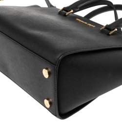 Michael Kors Black Leather Selma Satchel bag