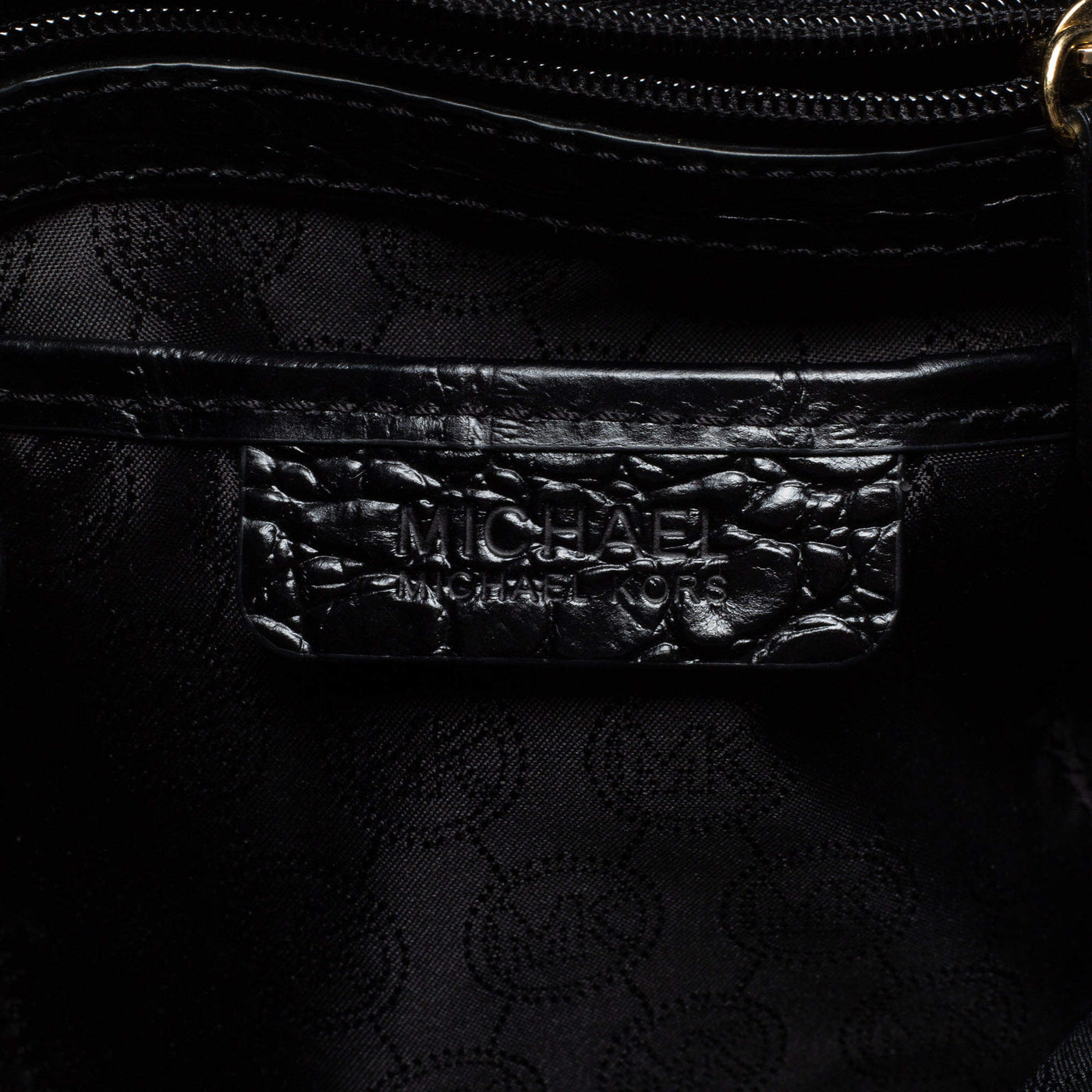 Michael Kors Tote - Dillon Large Croc-Embossed bag in Black