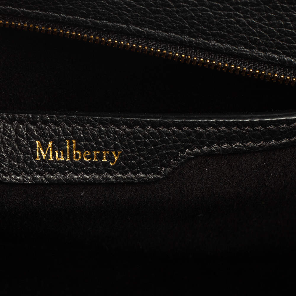 Mulberry Leather Bayswater Mini Black Tote Bag