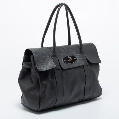 Mulberry Bayswater Classic Grain Leather Dark Grey Handbag