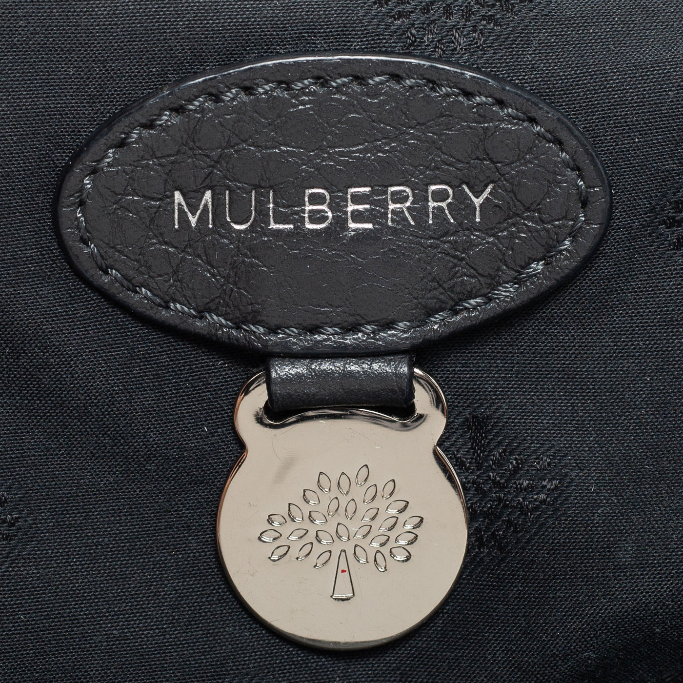 Mulberry Bayswater Classic Grain Leather Dark Grey Handbag