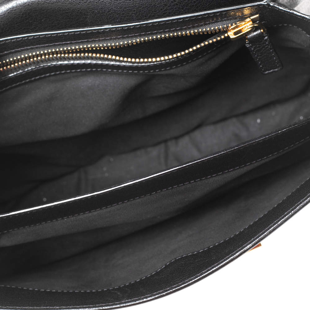 Tom Ford Black Leather Medium Natalia Shoulder Bag